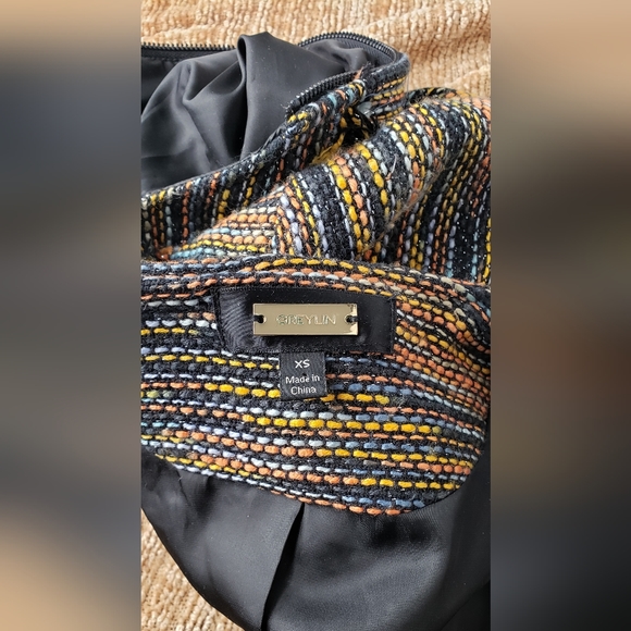 Greylin Anthropologie Womens Multicolor Knit Zip Down Open Front Jacket Size XS. - Picture 6 of 10